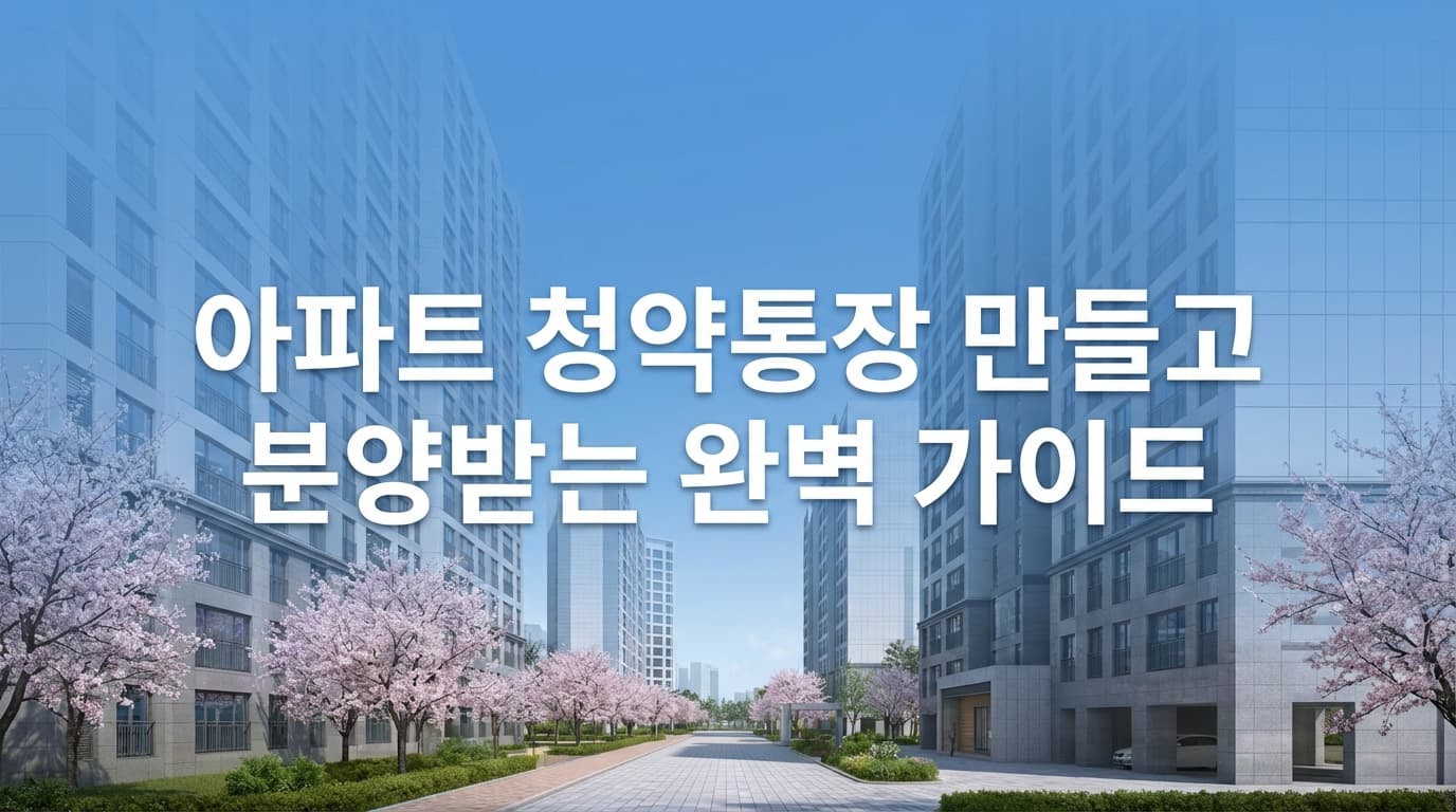 아파트 청약통장 만들고 분양받는 완벽 가이드 (2026년 최신)