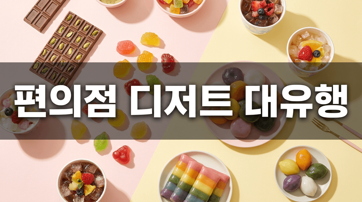 두바이 초콜릿 가고 얼먹젤리 왔다 — 올여름 편의점 디저트 지도