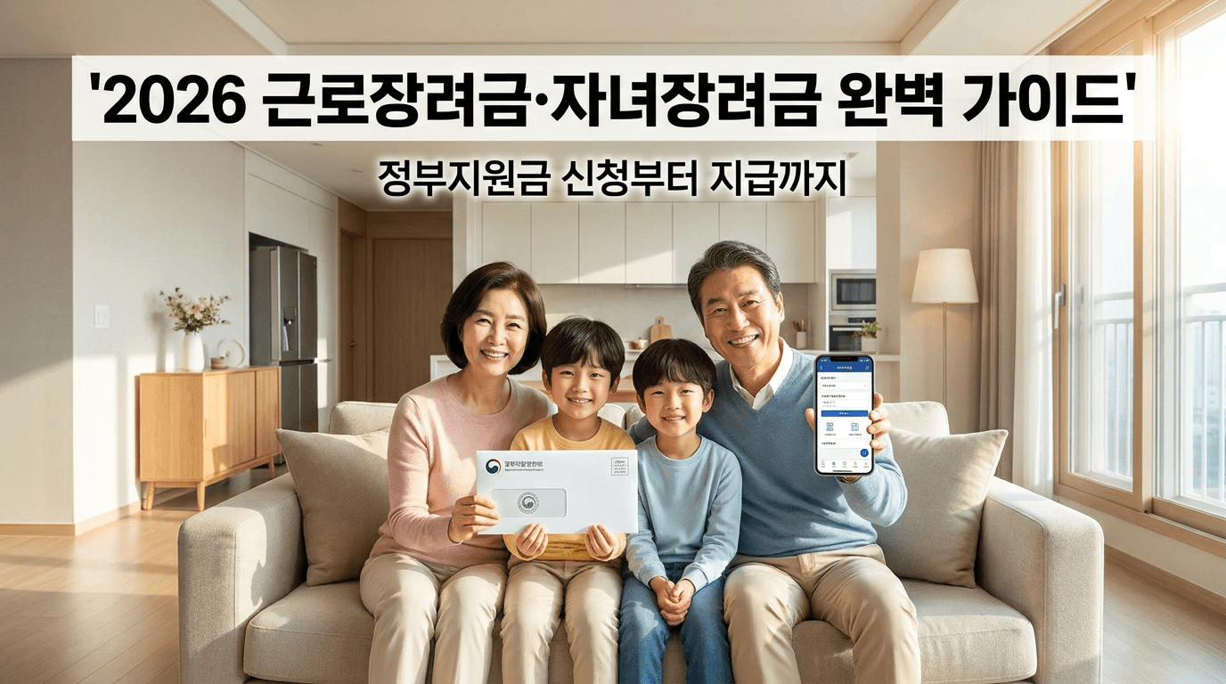 2026 근로장려금·자녀장려금 완벽 가이드 — 5월 정기신청 자격·산정표·지급일 총정리