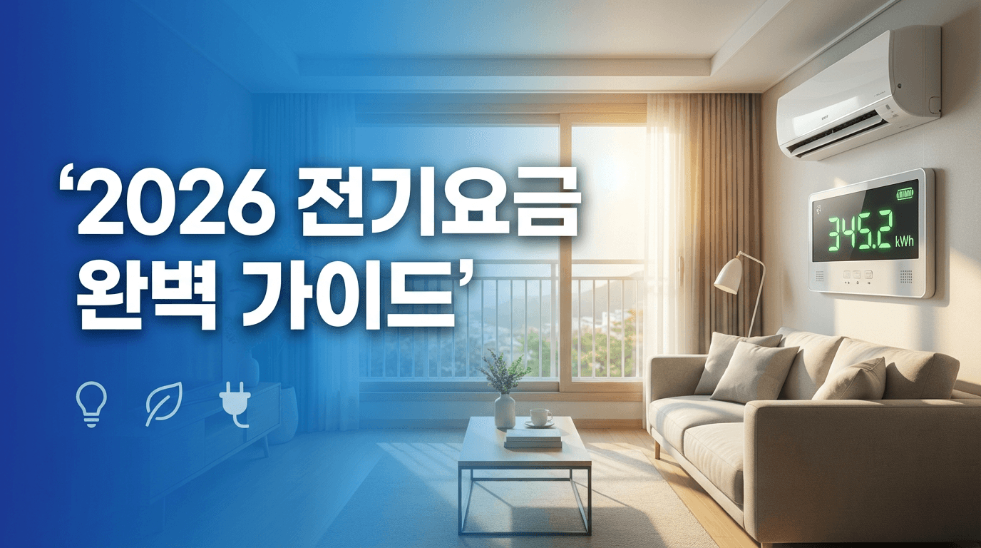 2026년 전기요금 완벽 가이드 — 누진세 구간부터 여름철 할인·에너지바우처·절약팁까지