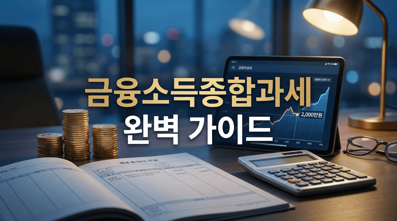 2026 금융소득종합과세 완벽 가이드 — 2,000만 원 기준·Gross-up·절세전략 7가지 총정리