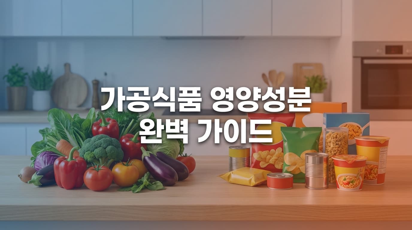 가공식품 영양성분 조회 완벽 가이드 🍜 칼로리·나트륨·단백질, 내가 먹는 음식 제대로 알기