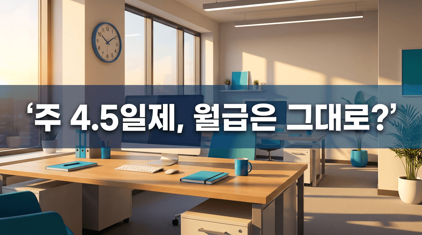 주 4.5일 일하고 월급 그대로, 정말 가능한 얘기일까