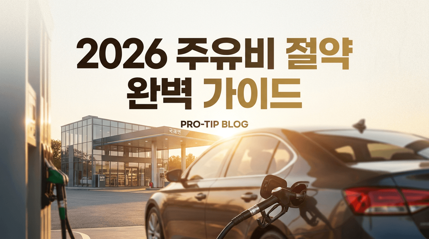 2026 주유비 절약 완벽 가이드 — 휘발유·경유 최저가 조회부터 셀프주유·주유 카드 할인 꿀팁까지