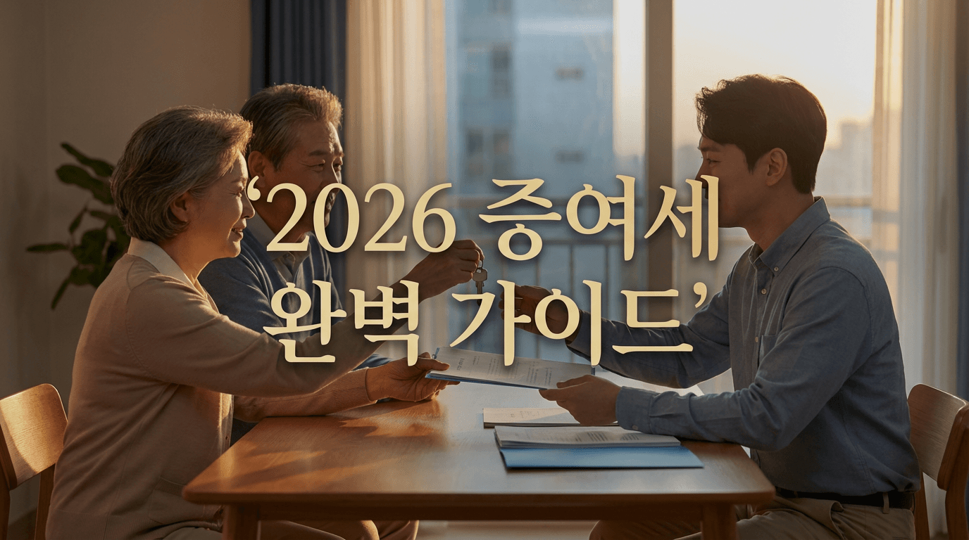 2026년 증여세 완벽 가이드 — 자녀·부모·배우자 공제한도부터 절세전략까지