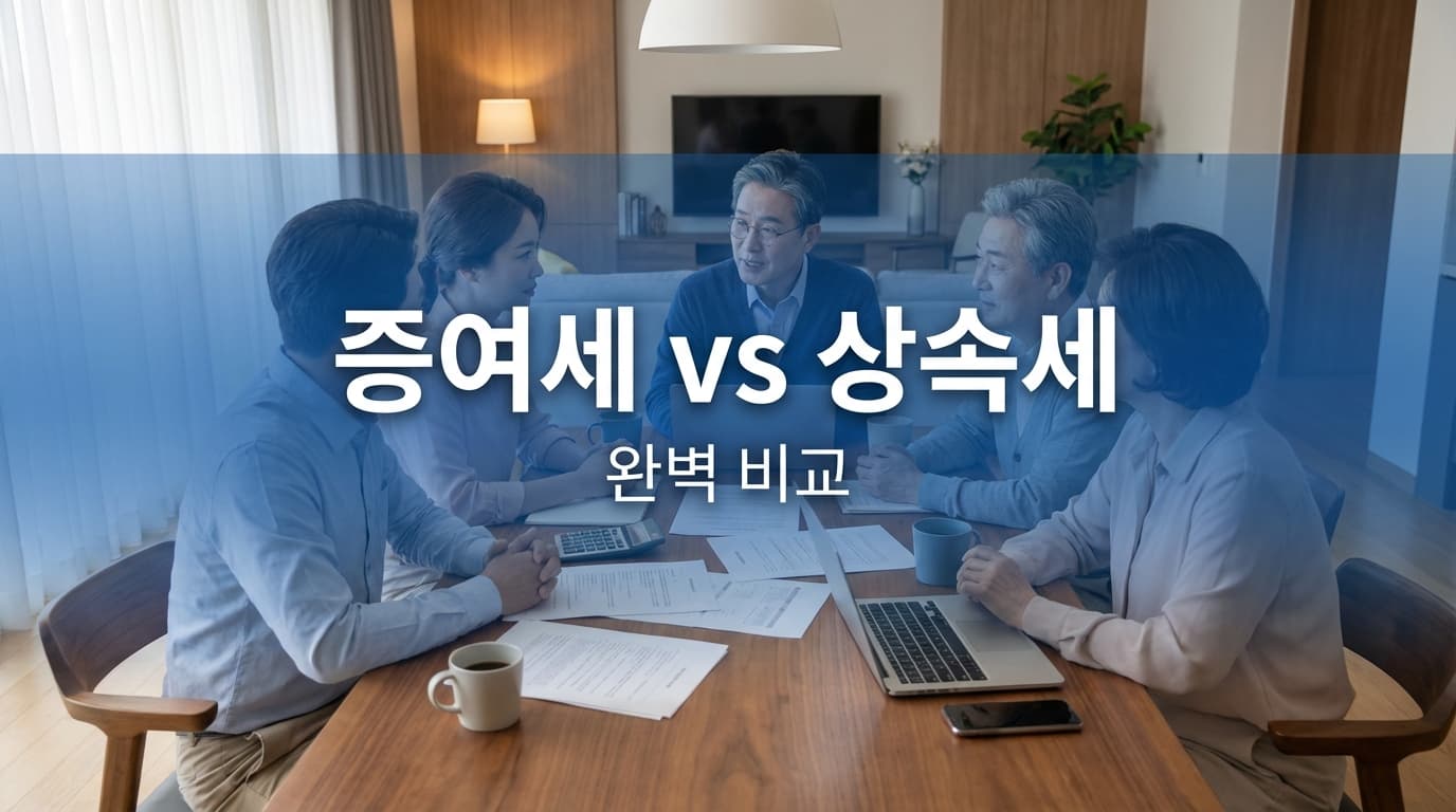증여세 vs 상속세 완벽 비교 — 세율, 공제, 절세 전략까지 한눈에