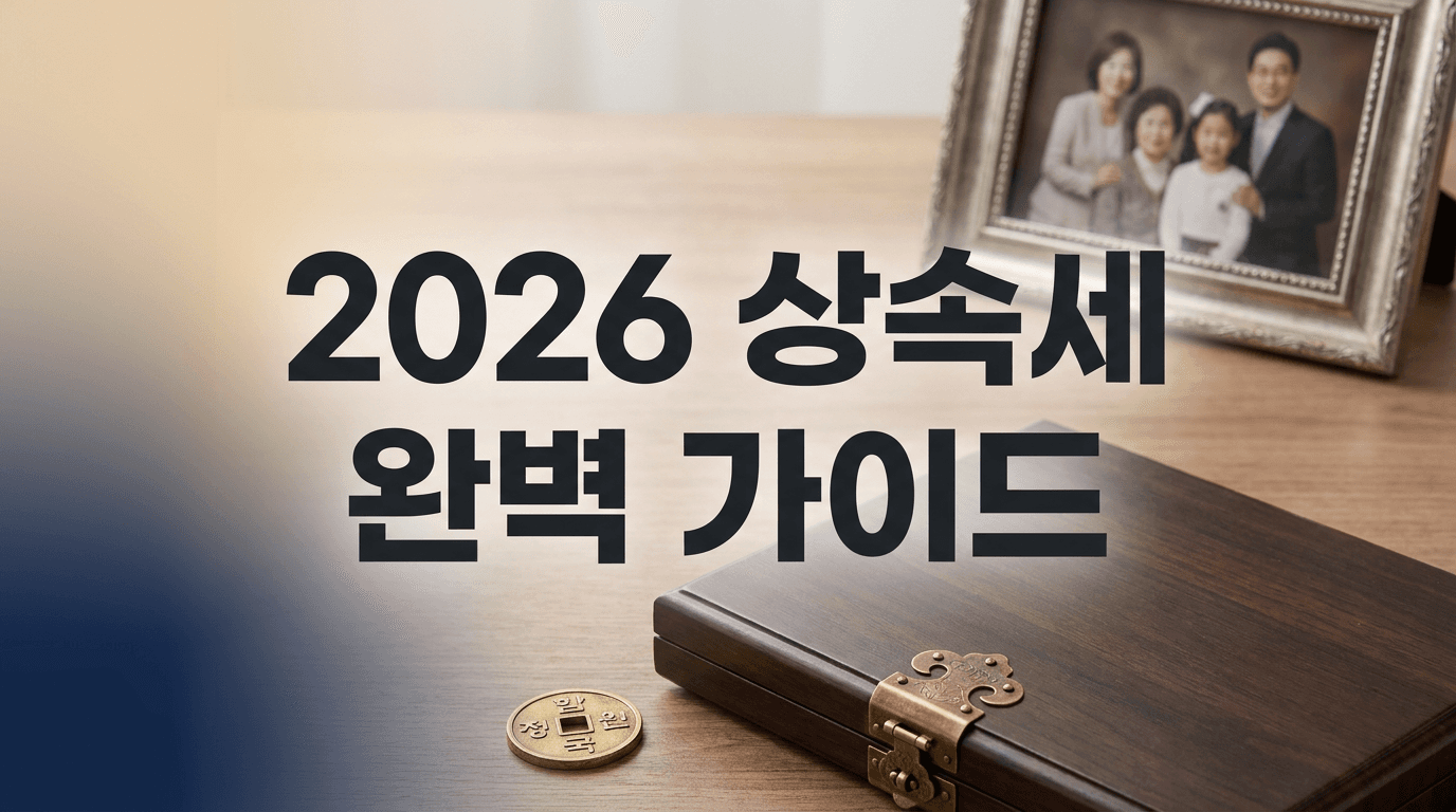 2026 상속세 완벽 가이드 — 공제 7종·세율·배우자공제·절세전략 총정리