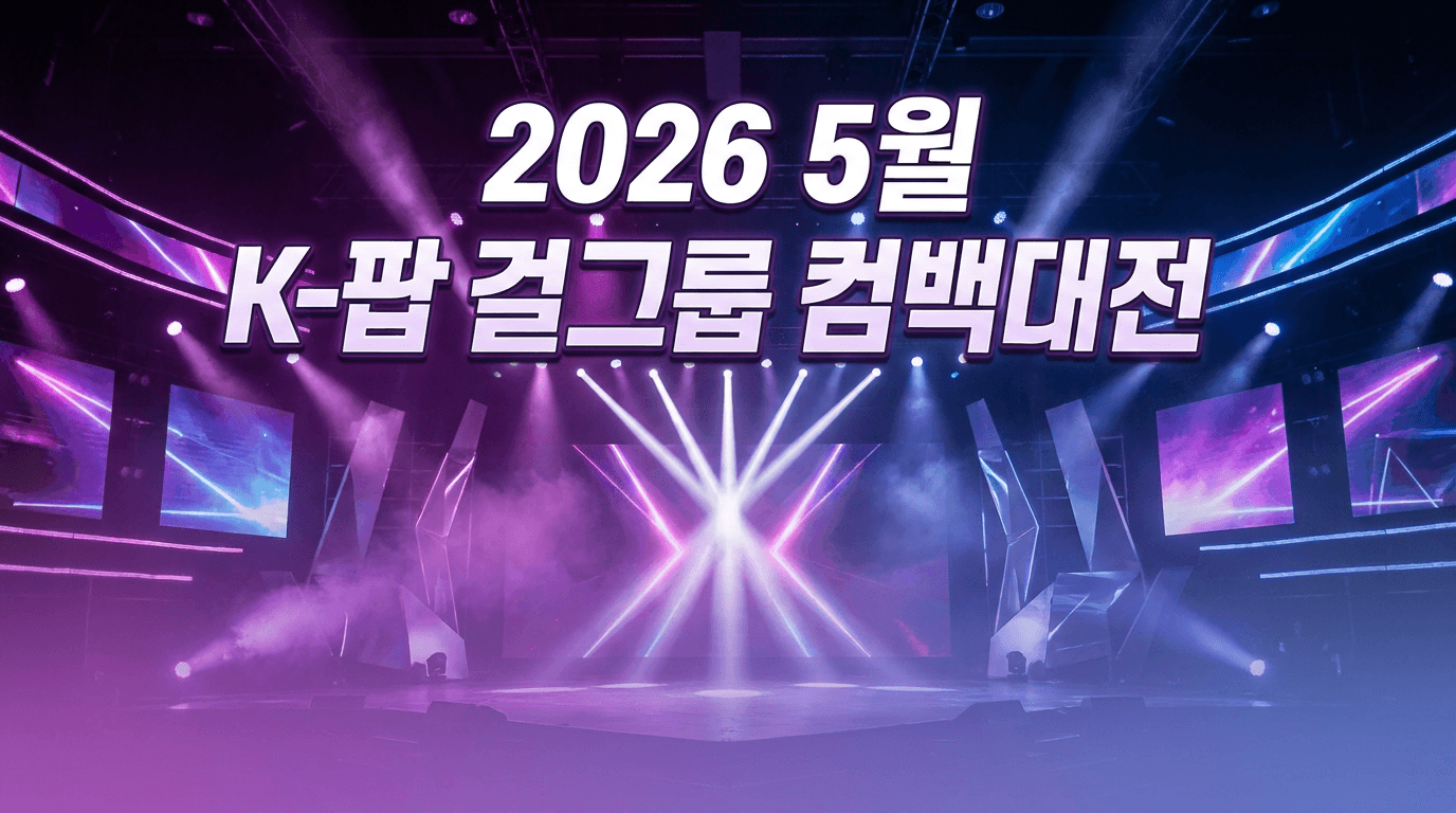 2026 5월 K-팝 걸그룹 컴백 대전 완벽 가이드 — 에스파·르세라핌·있지·베이비몬스터·아이오아이 신곡·콘셉트·차트 성적 총정리