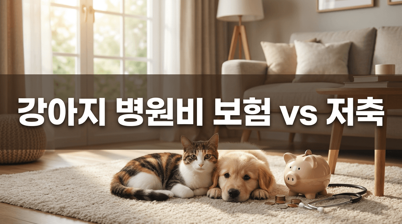 펫보험 vs 그냥 저축, 강아지 병원비엔 뭐가 이득일까