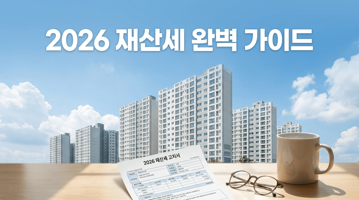 2026 재산세 완벽 가이드 — 주택·토지·건축물 세율부터 1세대 1주택 특례, 분납·감면까지