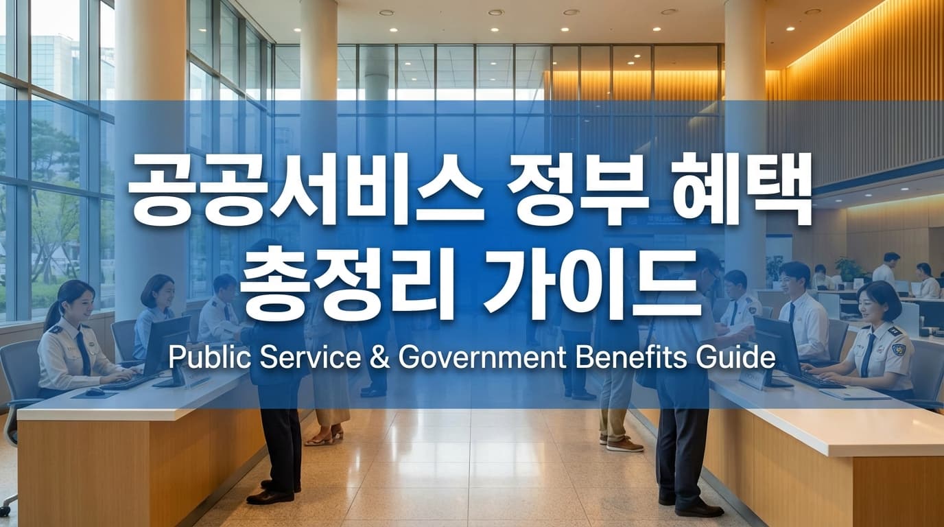 2026년 공공서비스 정부 혜택 총정리: 종류, 찾는 법, 신청 방법까지 완벽 가이드