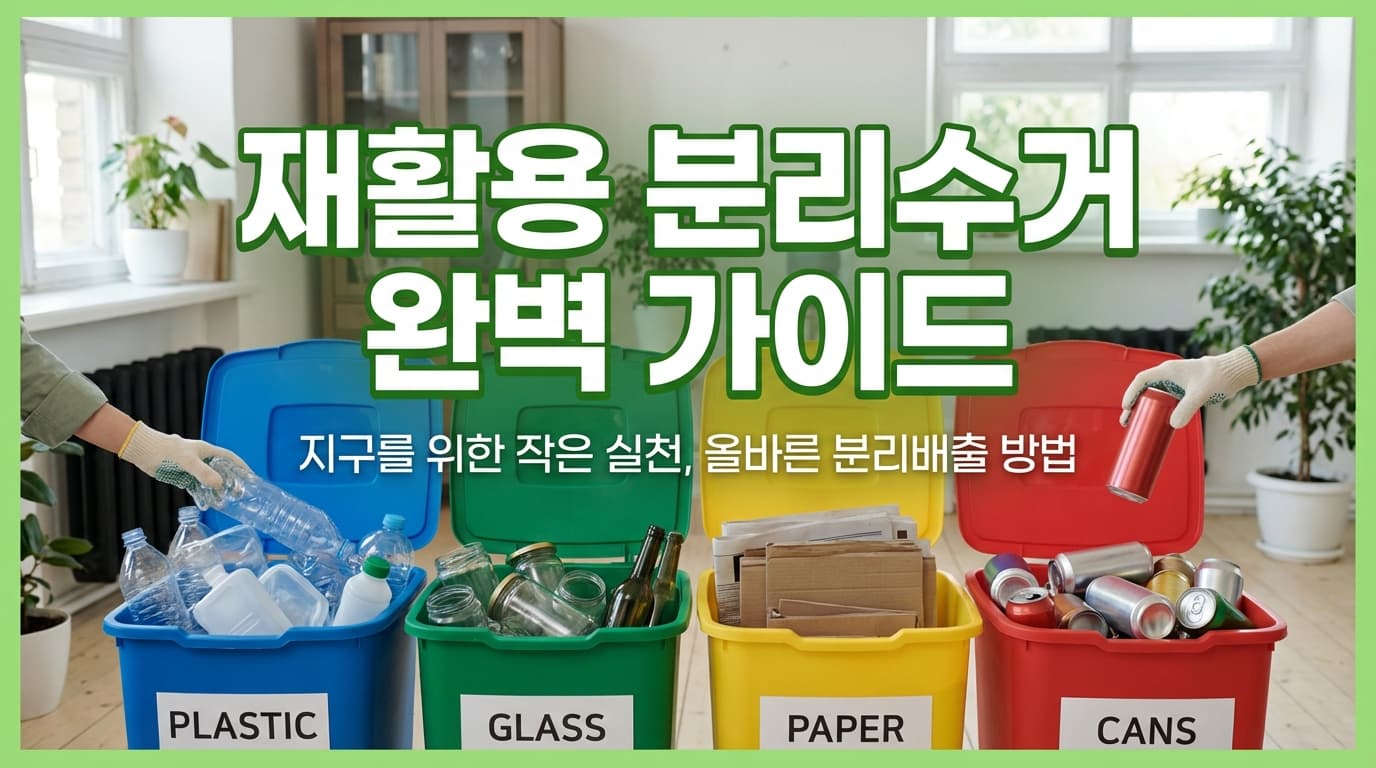 재활용 분리수거 완벽 가이드 – 올바른 배출법부터 친환경 소재까지