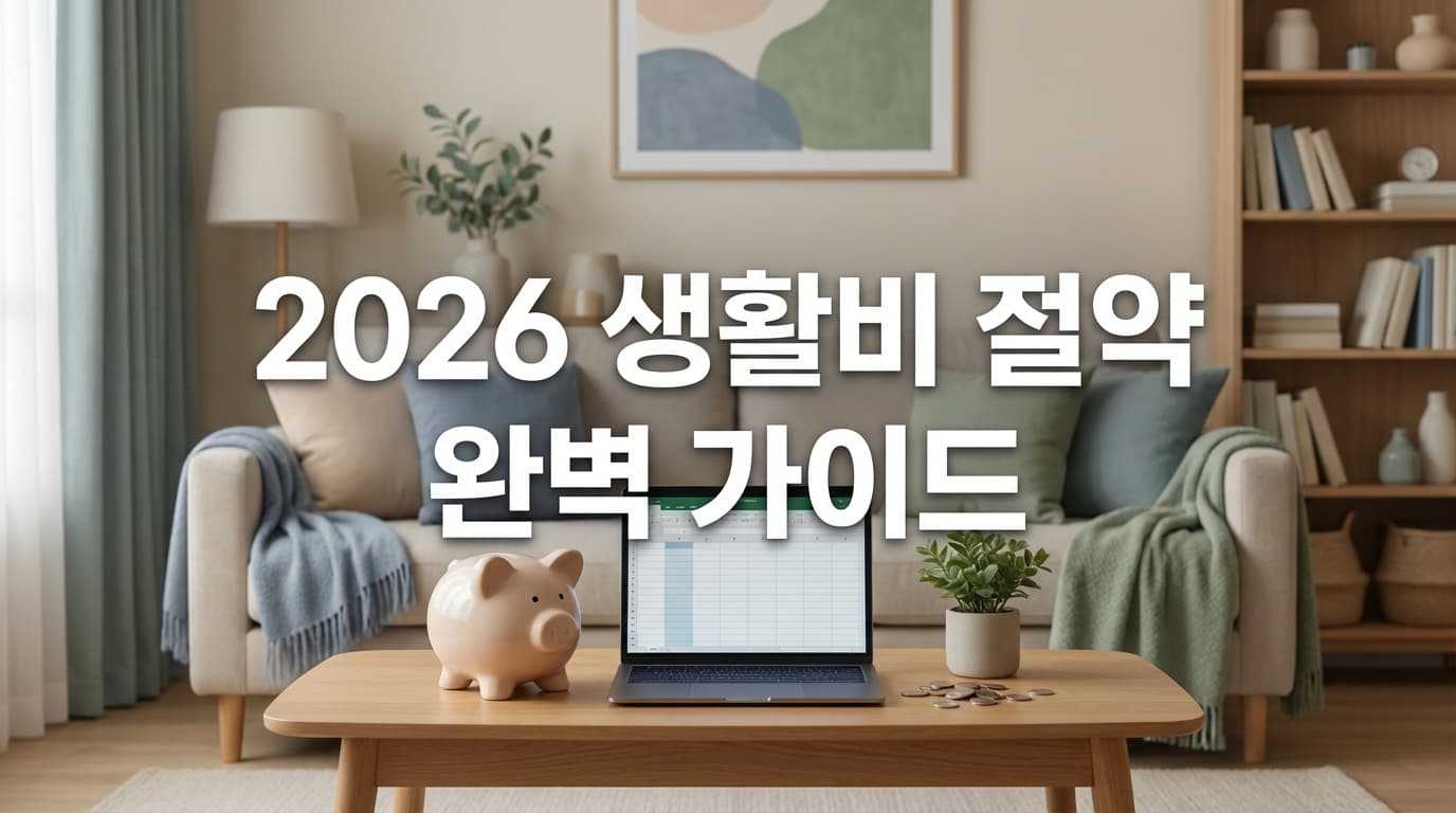 2026 생활비 절약 완벽 가이드 — 전기·주유·식비·공공서비스 꿀팁 총정리