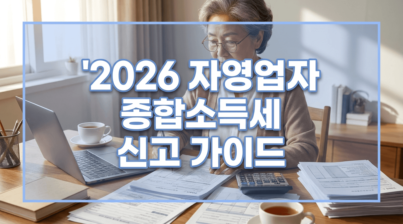 2026 자영업자 종합소득세 신고 완벽 가이드 — 단순경비율·기준경비율·장부신고·추계신고 총정리