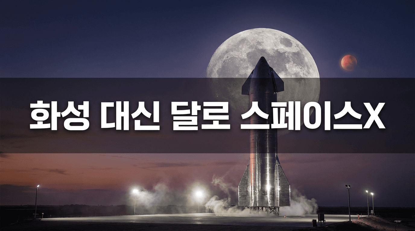 머스크가 화성을 미뤘다 — 스페이스X, 왜 지금 달로 방향을 틀었나