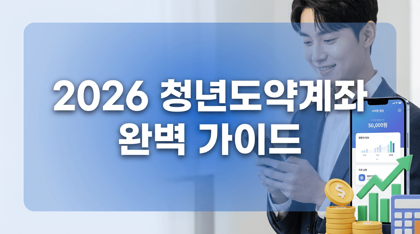 2026 청년도약계좌 완벽 가이드 — 자격·정부기여금·금리·중도해지·5천만 원 목돈 만들기 전략