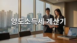 양도소득세 계산기