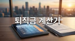 퇴직금 계산기