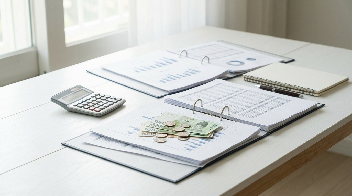 배당금 계산과 재무 문서