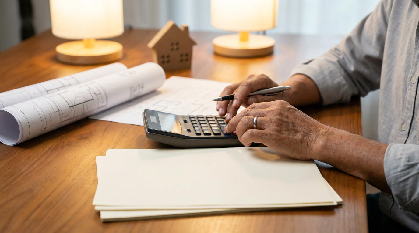 대출 신청 서류와 계산기