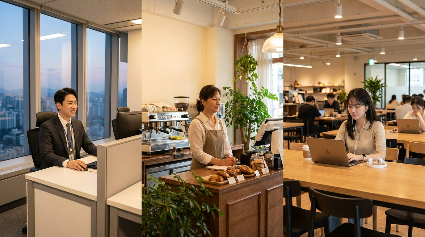 다양한 직업군의 4대보험 가입 형태