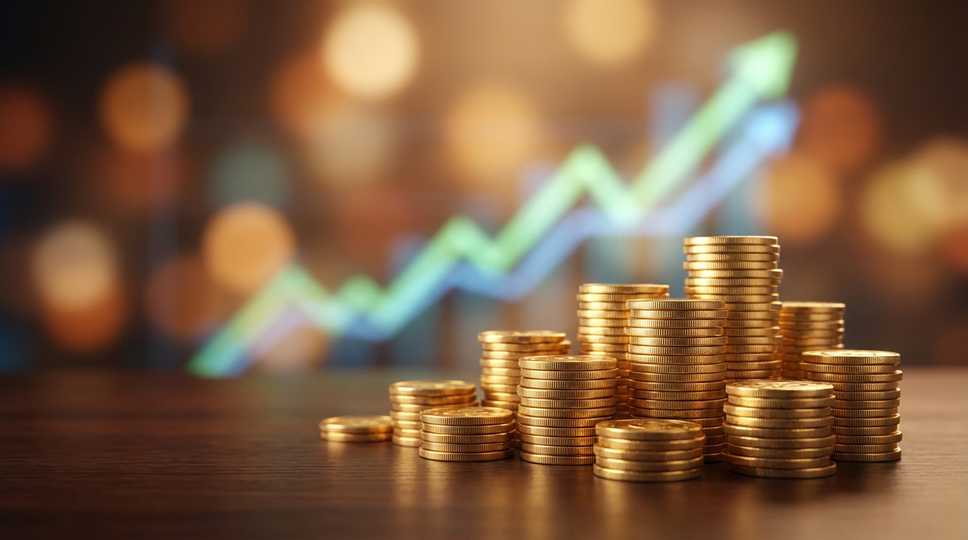 동전 쌓기와 성장 그래프