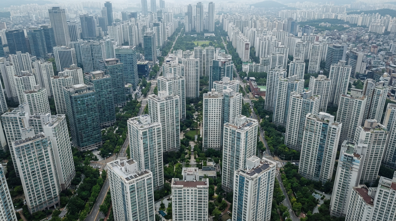 서울 강남 아파트 단지 전경