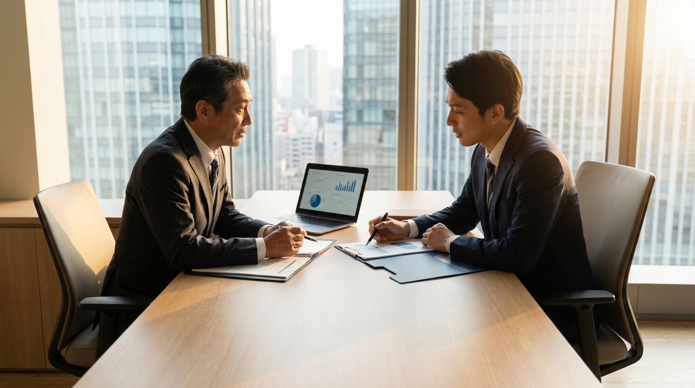 연봉 협상 회의 장면