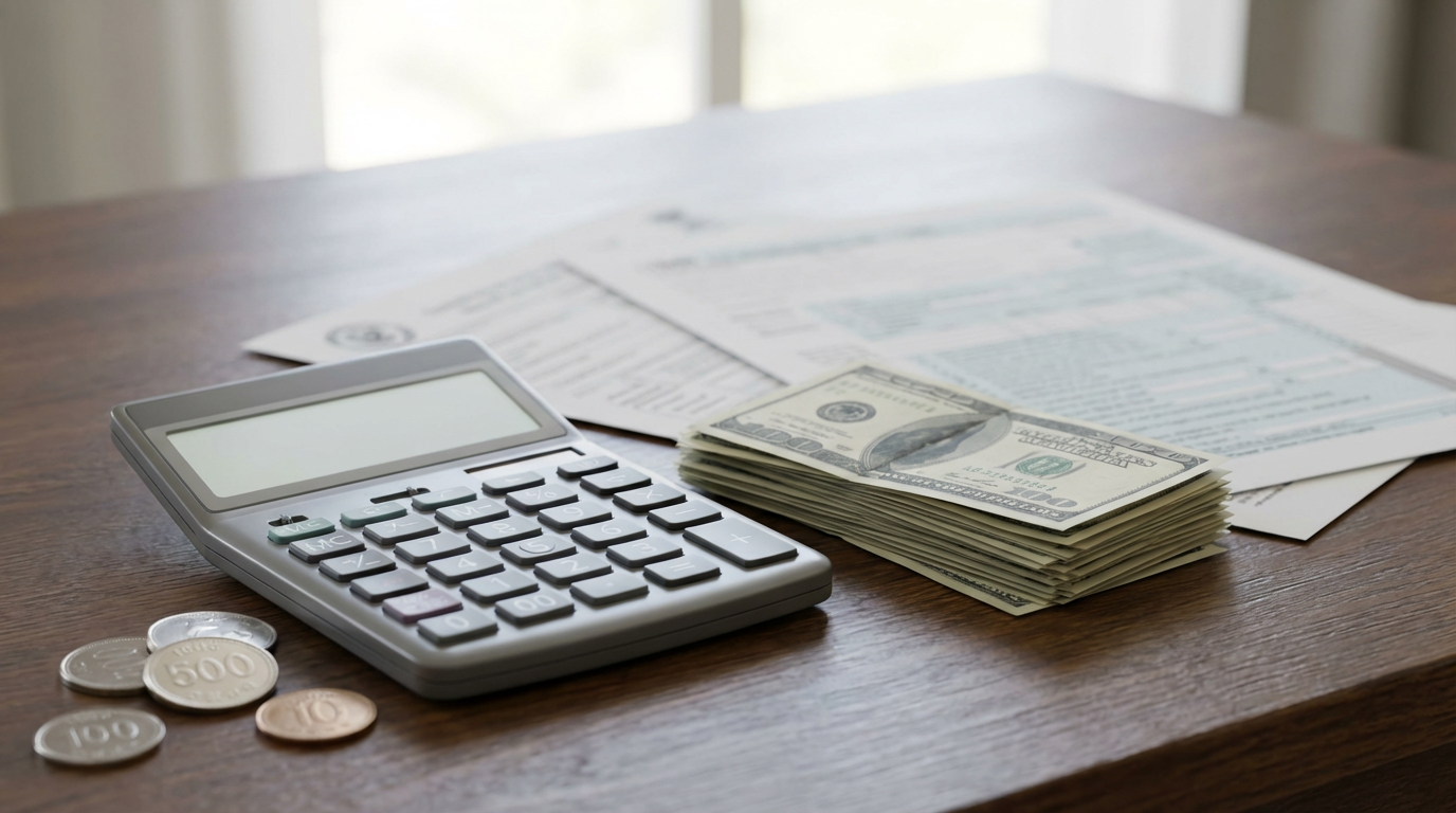 미국 달러와 세금 계산기, 한국 동전